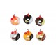 15x bunte Resin Donuts als Schmuckanhänger ca. 18x14mm Kuchen Schmuckanhänger - Schmuckzubehör