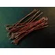 20 kupfer Kettelstifte 40mm kupferfarben Schmuckdraht mit Öse - kupfer Schmuckzubehör - Leisure-Beads DIY