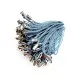 Ca. 100 hellblaue Handyanhänger Reissverschluss Anhänger Handyschnur - Handyanhänger selber machen - Leisure-Beads DIY
