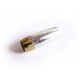 1x goldfarben silber Magnet Verschluss 23x9mm Innen 5mm Verschluss zum Einkleben Zylinder - goldfarben Schmuckzubehör