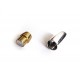 1x goldfarben silber Magnet Verschluss 23x9mm Innen 5mm Verschluss zum Einkleben Zylinder - goldfarben Schmuckzubehör