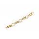 10m goldfarben Aluminium Kette 8x6mm goldfarbene Gliederkette mit großen Gliedern - goldfarben Schmuckzubehör