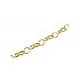 Goldfarbene Aluminium Kette 8x6mm Gliederkette mit großen Gliedern - Schmuckzubehör - Leisure-Beads DIY