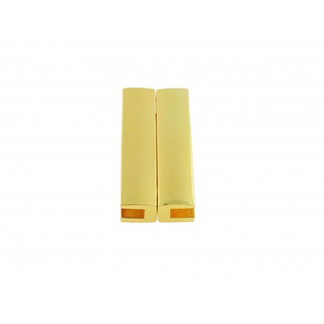 Leisure-Beads - 1x goldfarben Magnetverschluss Innen 39x4mm 39x19x7mm - Schmuckzubehör