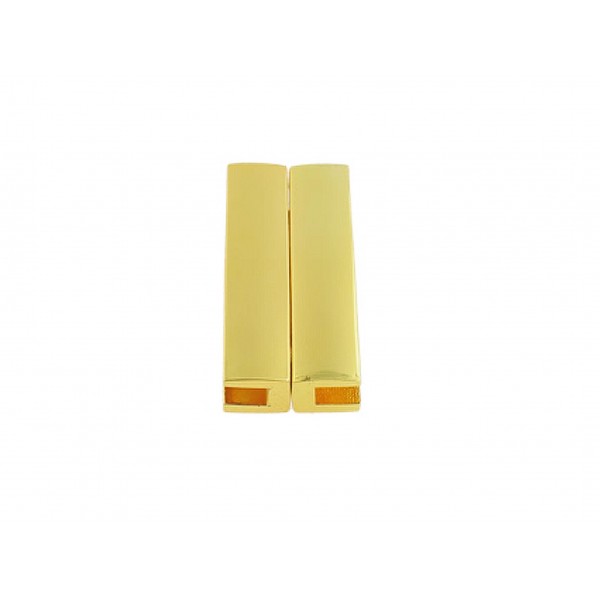 1x goldfarben Magnetverschluss Innen 39x4mm 39x19x7mm - Schmuckzubehör - Leisure-Beads DIY