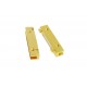1x goldfarben Magnet Verschluss 39x19x7mm Innen 39x4mm goldfarben Einklebverschluss - goldfarben Schmuckzubehör