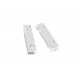 1x hellsilber Magnet Verschluss 39x19x7mm Innen 39x4mm platinfarbener Einklebverschluss - hellsilber Schmuckzubehör