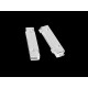 1x hellsilber Magnet Verschluss 39x19x7mm Innen 39x4mm platinfarbener Einklebverschluss - hellsilber Schmuckzubehör