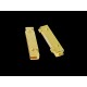 1x goldfarben Magnet Verschluss 39x19x7mm Innen 39x4mm goldfarben Einklebverschluss - goldfarben Schmuckzubehör
