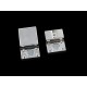 1x hellsilber Strass Magnet Verschluss 32x14x7mm Innen 10x3mm hellsilber Einklebverschluss - Schmuckzubehör Schmuckverschluss