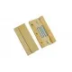 1x goldfarben Magnet Verschluss 42x17x5mm Innen 40x2mm goldfarben Einklebverschluss - goldfarben Schmuckzubehör - Leisure-Beads DIY