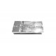 1x hellsilber Strass Magnet Verschluss II. Wahl 32x14x7mm Innen 10x3mm hellsilber Einklebverschluss - Schmuckzubehör