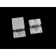 1x hellsilber Strass Magnet Verschluss II. Wahl 32x14x7mm Innen 10x3mm hellsilber Einklebverschluss - Schmuckzubehör - Leisure-Beads DIY