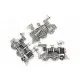 1x große silber Lokomotive Anhänger 46x31mm Kettenverbinder silber Schmuckanhänger - Schmuckzubehör - Leisure-Beads DIY