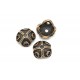 2x kupferfarben Perlenkappen 16x15mm kupferfarbene Perlen Kappen - Schmuckzubehör