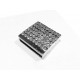 1x hellsilber Strass Magnet Verschluss 22x23x7mm Innen 3x21mm hellsilber Einklebverschluss - Schmuckzubehör Schmuckverschluss