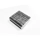 1x hellsilber Strass Magnet Verschluss 22x23x7mm Innen 3x21mm hellsilber Einklebverschluss - Schmuckzubehör Schmuckverschluss - Leisure-Beads DIY