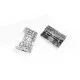 1x hellsilber Strass Magnet Verschluss 22x23x7mm Innen 3x21mm hellsilber Einklebverschluss - Schmuckzubehör Schmuckverschluss - Leisure-Beads DIY