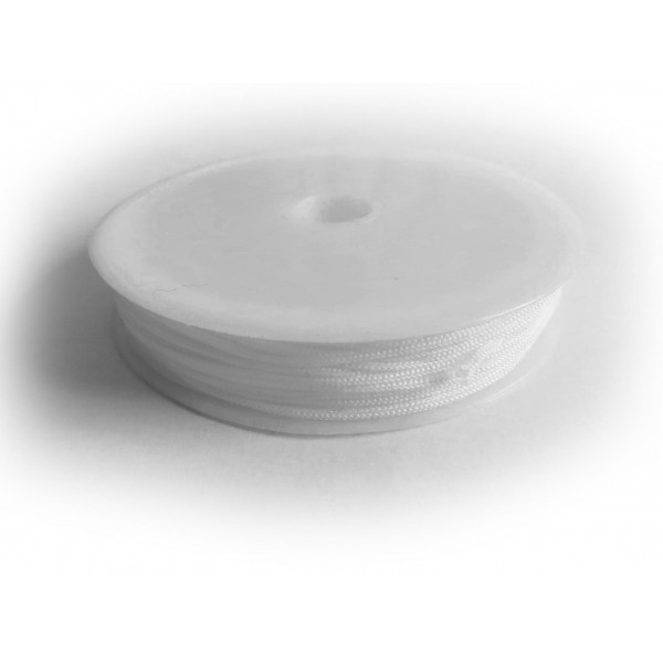 10m weiße Nylonschnur 1mm Perlenschnur - Schmuckzubehör - Leisure-Beads DIY