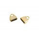 1x goldfarben Endkappe 14x13mm innen 9,5x2,5mm zum Einkleben goldfarben Einklebkappe - Schmuckzubehör Endkappe