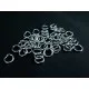 50x Biegering 6mm Stärke 0,9mm rund Biegering silberfarben - Schmuckzubehör Biegering - Leisure-Beads DIY