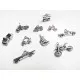 10 silber Fahrzeuge Anhänger im Mix 12-25mm silber Schmuckanhänger - Schmuckzubehör - Leisure-Beads DIY
