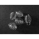 5x Spirale Schmuckanhänger ca. 8x13 mm silberfarben