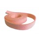 1m rosa Kunstlederband 10mm rosa Schmuckband in Wildlederoptik für Armbänder - Schmuckzubehör Lederband