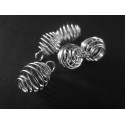 5x Spirale 9x12mm Schmuckanhänger - Schmuckzubehör Anhänger
