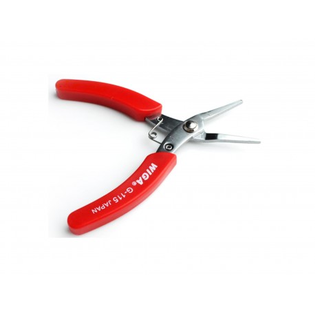 Leisure-Beads - Profi Schmuck Flachzange mit glattem Profil in rot Schmuckzange - Schmuckzubehör Schmuckwerkzeug