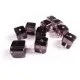 4x Lila 10x10mm Kristallglas Würfel Perlen Cubes - Glasschmuck Schmuckzubehör - Leisure-Beads DIY