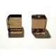 4x Graubraune Kristallglas Würfel Perlen 10x10mm Cubes - Glasschmuck Schmuckzubehör - Leisure-Beads DIY