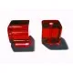 4x Rote Kristallglas Würfel Perlen 10x10mm Cubes - Glasschmuck Schmuckzubehör - Leisure-Beads DIY