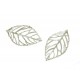 1x großer silber Blatt Anhänger ca. 54x32mm silber Schmuckanhänger - Schmuckzubehör