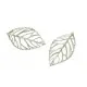 1x großer silber Blatt Anhänger ca. 54x32mm silber Schmuckanhänger - Schmuckzubehör - Leisure-Beads DIY