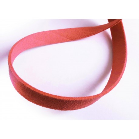 Leisure-Beads - 1m pinkes Kunstlederband 10mm x 1mm pink Schmuckband in Wildlederoptik für Armbänder - Schmuckzubehör Lederband