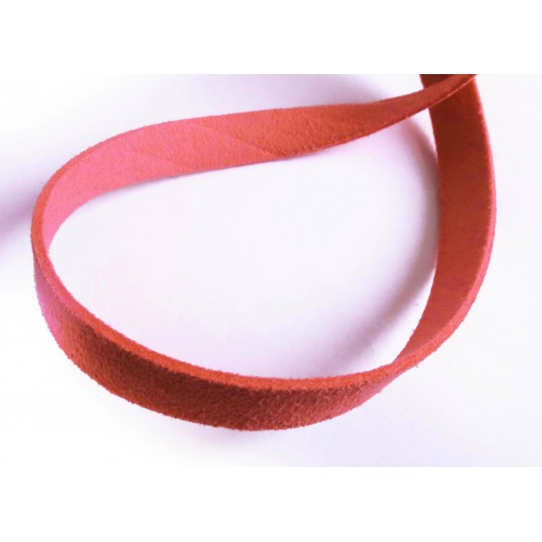 1m pinkes Kunstlederband 10mm x 1mm pink Schmuckband in Wildlederoptik für Armbänder - Schmuckzubehör Lederband - Leisure-Beads DIY
