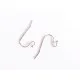 10 Stück silber Ohrhaken ca. 20x12mm zum Einhängen - Schmuckzubehör zum Ohrringe selbermachen - Leisure-Beads DIY