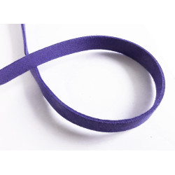 Leisure-Beads - 1m dunkelviolettes Wildlederband 10mm x 1,5mm für Armbänder - Schmuckzubehör Lederband