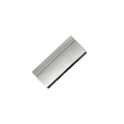 Leisure-Beads - 1x silberfarben Magnetverschluss 42x20mm Innen 40x2,7mm - Schmuckzubehör