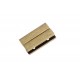 1x bronze Magnet Verschluss 30x18x7mm Innen 30x3,5mm bronze Einklebverschluss - goldfarben Schmuckzubehör