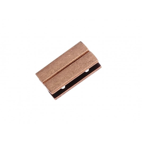 1x kupferfarben Magnetverschluss Innen 30x3,5mm 30x18x7mm zum Einkleben - Schmuckzubehör - Leisure-Beads DIY