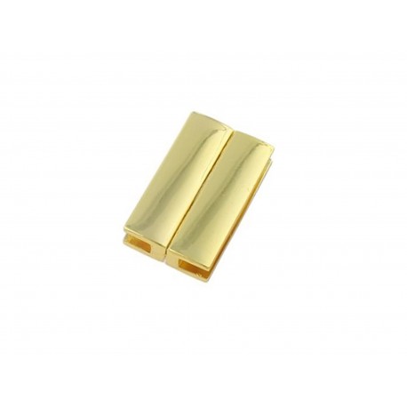 Leisure-Beads - 1x goldfarben Magnetverschluss Innen 30x3,5mm 30x18x7mm zum Einkleben - Schmuckzubehör
