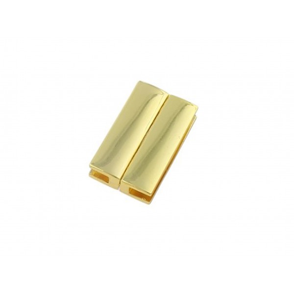1x goldfarben Magnetverschluss Innen 30x3,5mm 30x18x7mm zum Einkleben - Schmuckzubehör - Leisure-Beads DIY