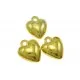 2x 18K vergoldete Herz Acryl Anhänger ca. 14x16mm goldfarbene Schmuckanhänger - goldfarben Schmuckzubehör - Leisure-Beads DIY