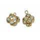 1x goldfarben Würfel mit Strass Schmuckanhänger ca. 12x12mm goldfarben Strasswürfel - goldfarben Schmuckzubehör