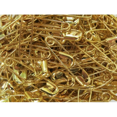 Leisure-Beads - 500x goldfarben Sicherheitsnadeln 19x5mm goldfarbene Sicherheitsnadeln - Schmuckzubehör