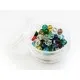 15g 6x4mm geschliffene Kristallglasperlen im bunten Perlenmix - buntes Schmuckzubehör - Leisure-Beads DIY