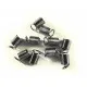 10x Spiralendkappe 9x5mm silberfarben - Leisure-Beads DIY