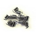 10x gunmetal Spiralendkappe Innen 4mm 9x5mm Endkappen - gunmetal Schmuckzubehör